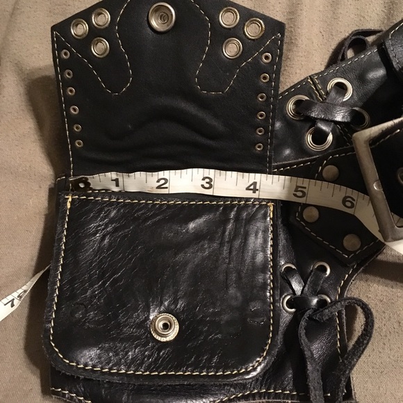 SOLD Handmade Leather Western Inspired Utility Belt - Picture 6 of 14